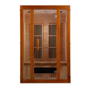 GoldenDesign MX-J206-02S Maxxus "Aspen" Dual Tech 2 person Low EMF FAR Infrared Sauna Canadian Hemlock