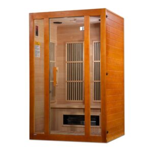 GoldenDesign MX-J206-02S Maxxus "Aspen" Dual Tech 2 person Low EMF FAR Infrared Sauna Canadian Hemlock