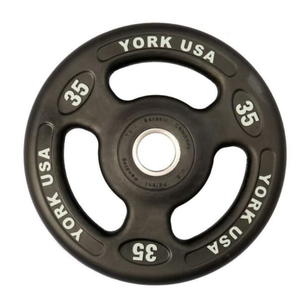 York Barbell "Iso-Grip" Urethane Olympic Plates
