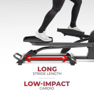 Sunny Smart Premium Extra Long Stride Length Programmable Electro-Magnetic Elliptical
