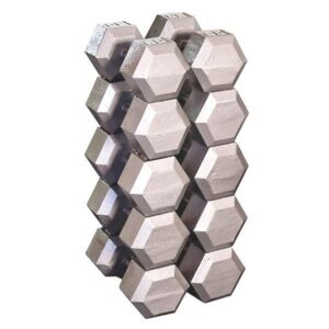 Body-Solid Cast Iron Hex Dumbbells