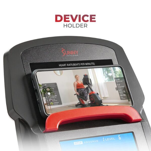 Sunny Smart Programmable 16 Levels Electro-Magnetic Resistance Recumbent Exercise Bike